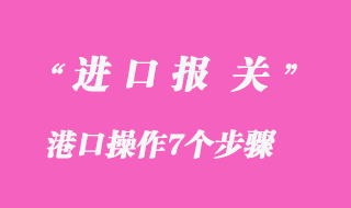 進口報關(guān)步驟