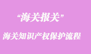 海關知識產(chǎn)權保護辦事流程
