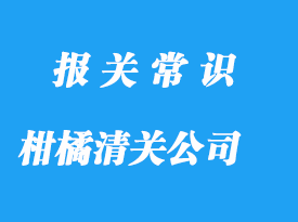 進口巴基斯坦柑橘清關(guān)代理公司